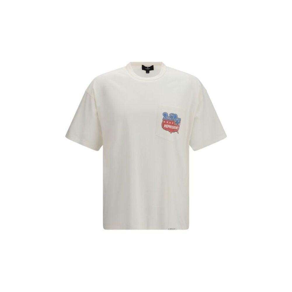 Represent White Cotton Men's T-Shirt